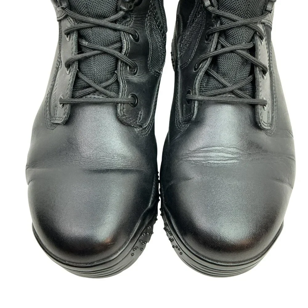 5.11 Tactical Series ATAC 8" Side Zip Combat Boots Mens 13 Leather Nylon Black - Picture 3 of 14